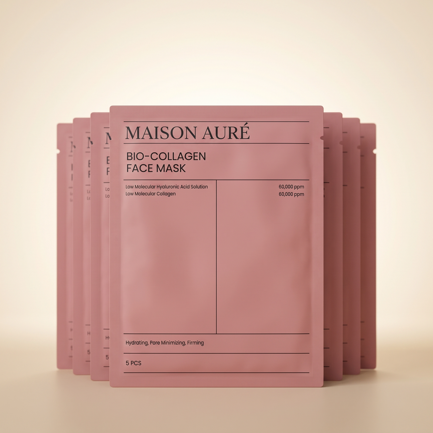 Masque Bio-Collagène Maison Auré — pack de 5