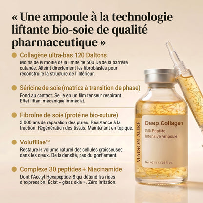 Ampoule Intensive — Collagène & Peptides de Soie