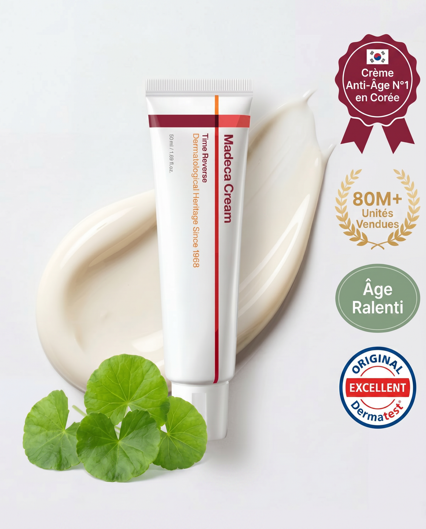 Crème Time Reverse — Madeca, badges français — Maison Auré