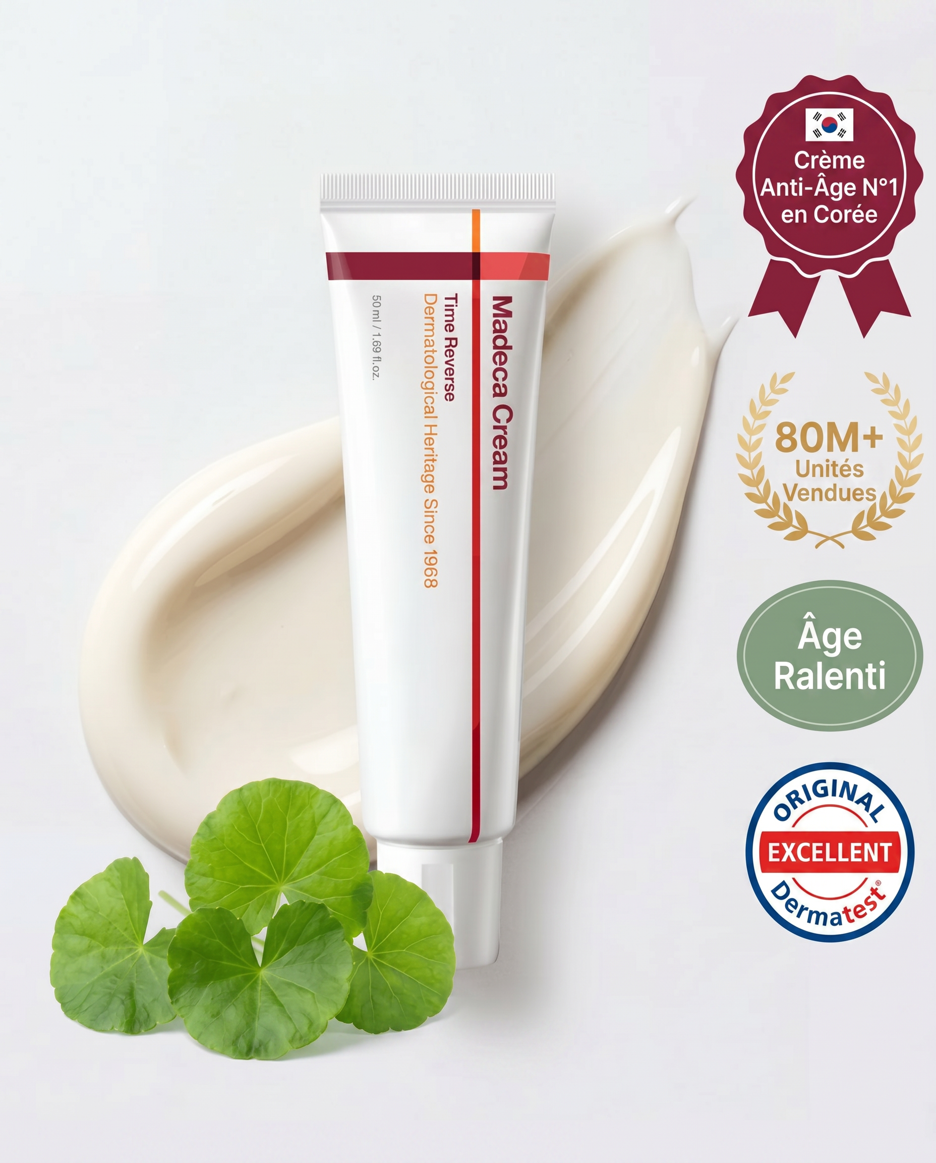 Crème Time Reverse — Madeca, badges français — Maison Auré