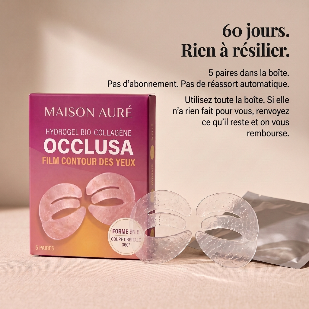 60 jours, rien à résilier : boîte Occlusa Maison Auré, films et sachet