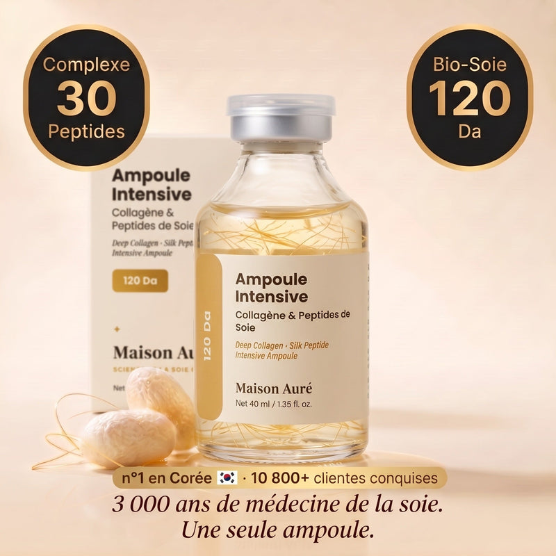 Ampoule Intensive — Collagène & Peptides de Soie