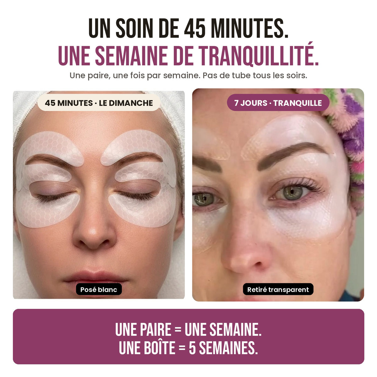 Un soin de 45 minutes, une semaine de tranquillité